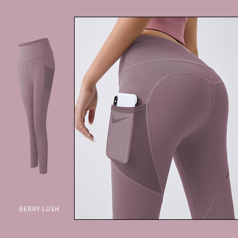 Sculpted Motion: High-Waisted Tummy Control Leggings with Pockets